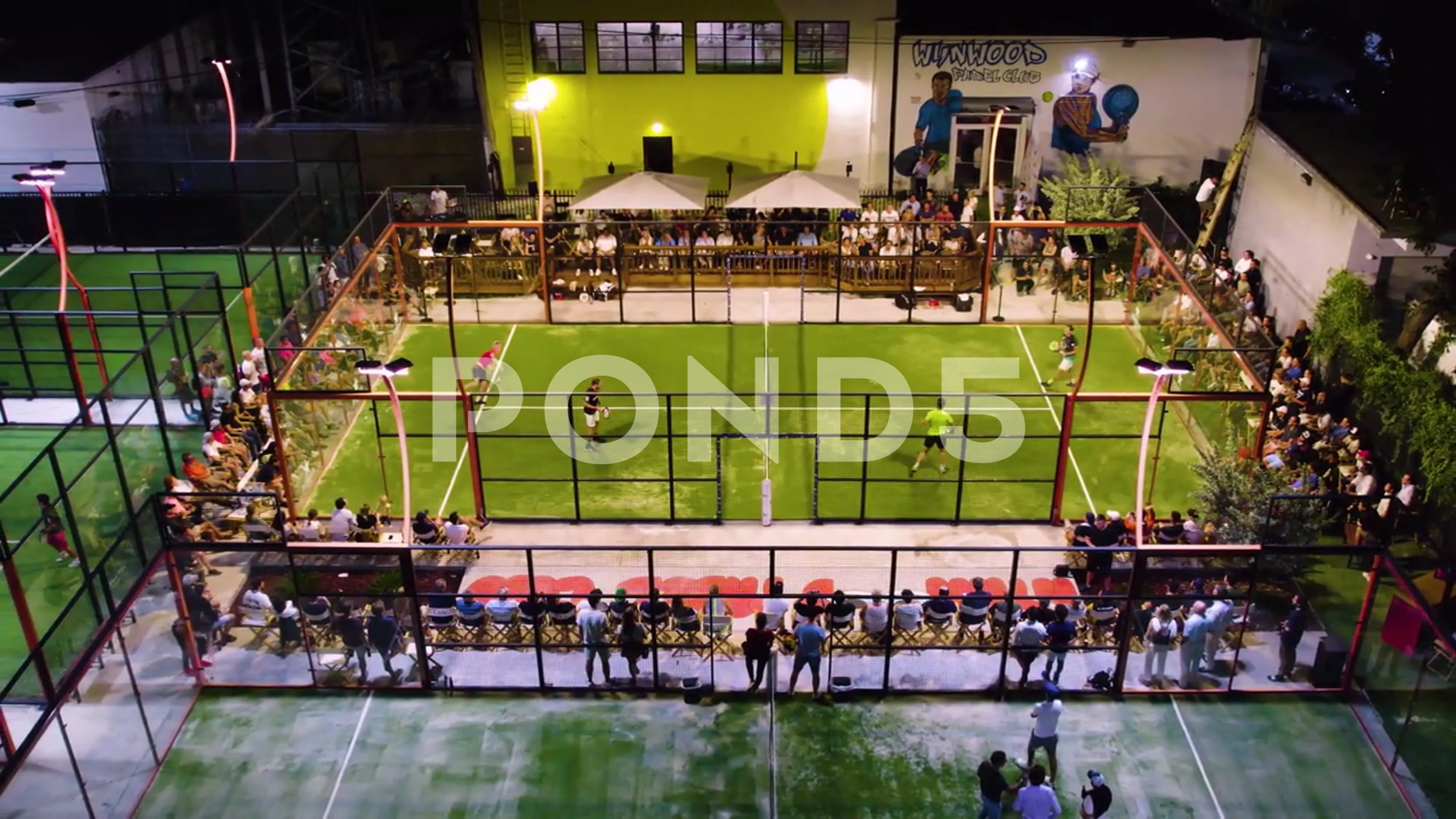 Wynwood Padel Club Miami Tournament Dron... | Stock Video | Pond5