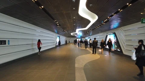 Wynyard station tunnel. Stock Footage 104881283