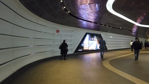 Wynyard station tunnel. Stock Footage 104881316