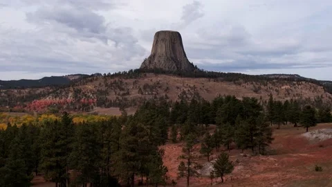 Wyoming Devils Tower Takeoff 스톡 동영상 220883427