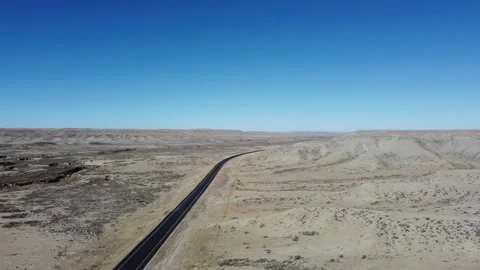Wyoming Empty Road Video stock 305595020