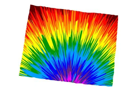 Wyoming - map is designed rainbow abstract colorful pattern Illustrazione stock