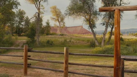 Wyoming Ranch Stock Footage 247943696