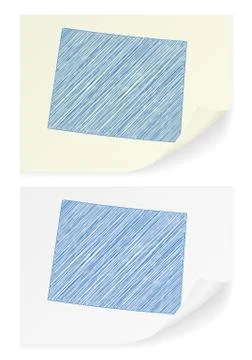 Wyoming scribble map Illustrazione stock