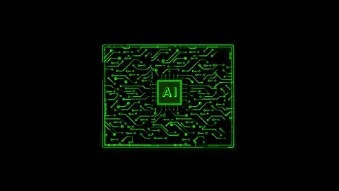 Wyoming State Map AI Chipset Technology Opener Stock Footage 337093309