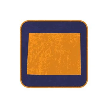 Wyoming state map square with grunge texture. Vector illustration. Stock Illustration