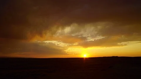 Wyoming sunset time lapse Stock Footage 88468381