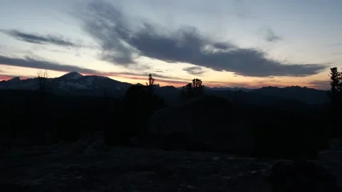 Wyoming Time Lapse:  Clouds Over Wind River Peak Video stock 146242666