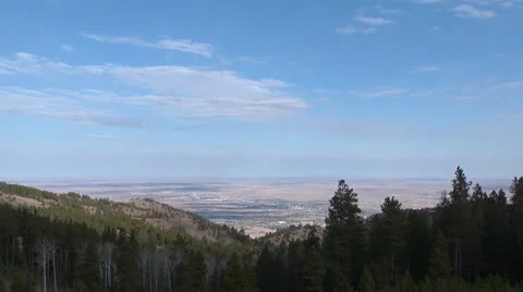 Wyoming view from Casper Mountain time lapse Stock Footage 24691010