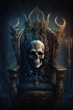 Wyrmskull throne Stock Illustration