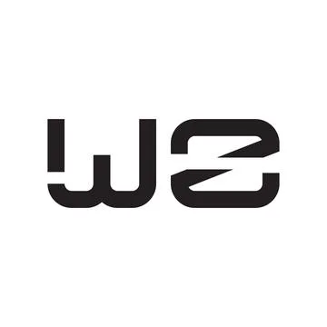 Wz initial letter vector logo icon Stock Illustration