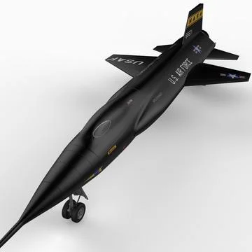 X-15 Rocket Plane 3D Model