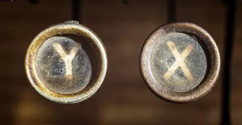 X and Y Foto stock