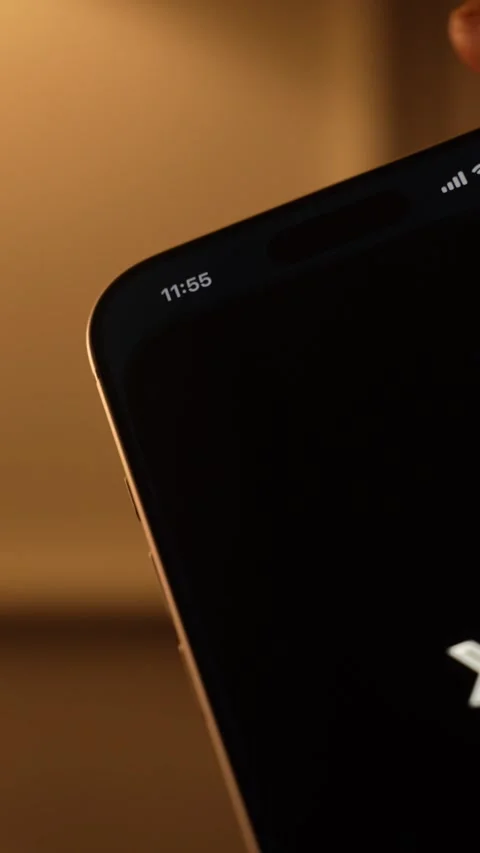 X App Opening on Smartphone Screen Stock Footage 343428277