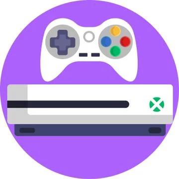 X-box Console Gaming icon Stock Illustration