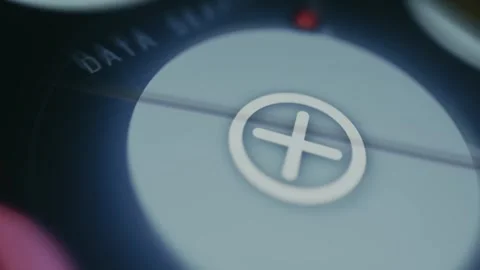 X cross mark representing the Connection Error icon Stock Footage 334935398