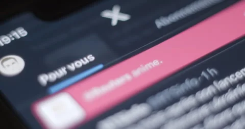 X formerly twitter app close up on smartphone, deletion action Stock Footage 255683594