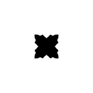 X icon icon. Simple style big sale poster background symbol. Remove button... Stock-Illustration