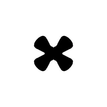 X icon icon. Simple style big sale poster background symbol. Remove button... 스톡 일러스트