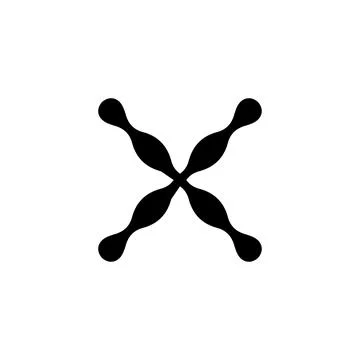 X icon icon. Simple style big sale poster background symbol. Remove button... Stock Illustration