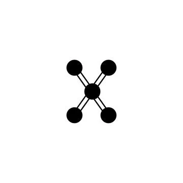 X icon icon. Simple style big sale poster background symbol. Remove button... Stock Illustration