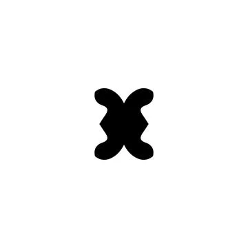 X icon icon. Simple style big sale poster background symbol. Remove button... Illustrazione stock