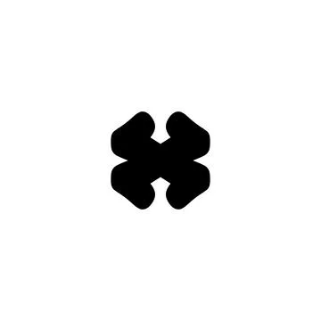 X icon icon. Simple style big sale poster background symbol. Remove button... Stock Illustration