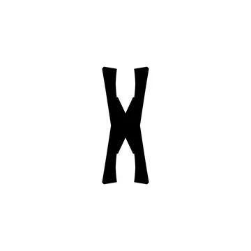 X icon icon. Simple style big sale poster background symbol. Remove button... Stock Illustration