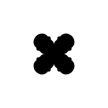 X icon. Simple style danger poster background symbol. X brand logo design e.. Stock Illustration