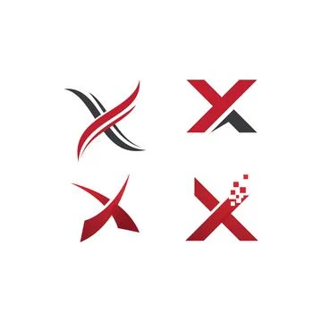 X letter 스톡 일러스트