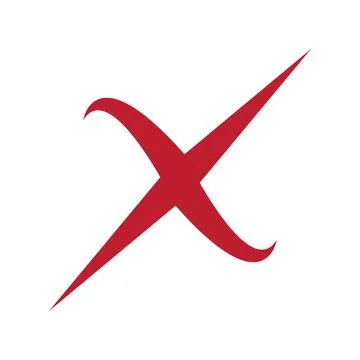 X letter 스톡 일러스트