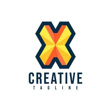 X letter logo Stock Illustration