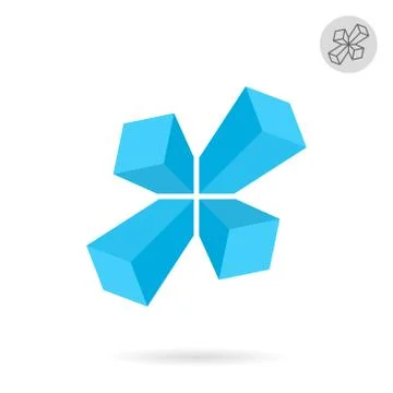 X letter logo template Stock Illustration