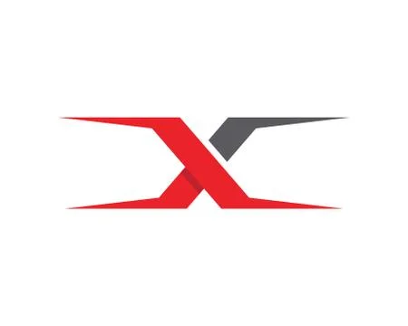 X Letter Logo Template Stock Illustration