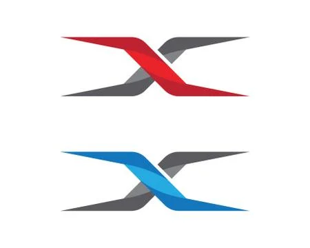 X Letter Logo Template Stock Illustration