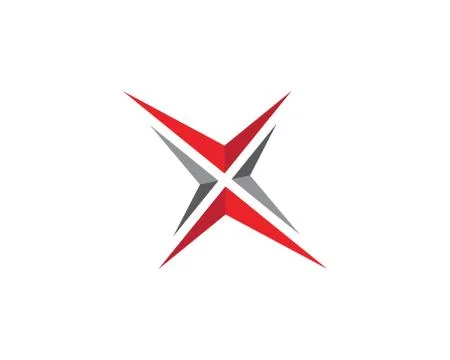 X Letter Logo Template Stock Illustration