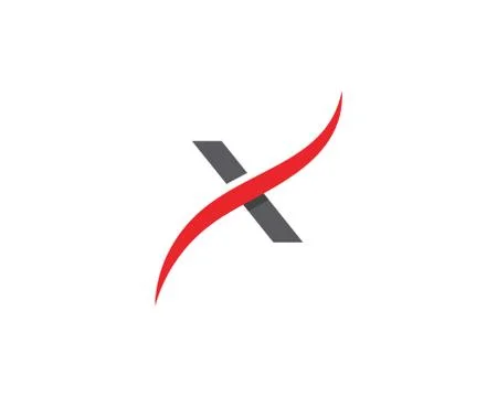 X Letter Logo Template Illustrazione stock