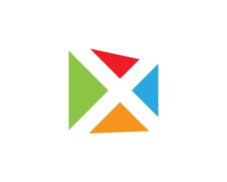X Letter Logo Template Stock Illustration