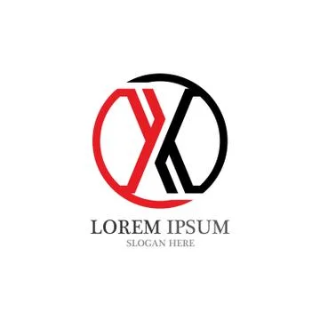 X Letter Logo Template vector icon Stock Illustration