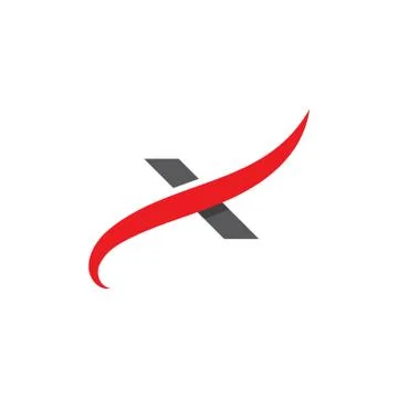 X Letter Logo Template vector icon Illustrazione stock