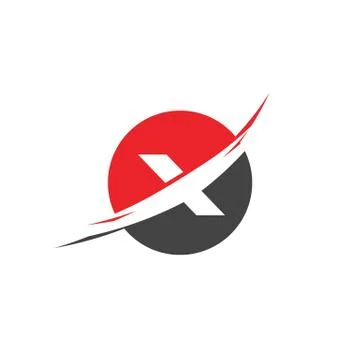 X Letter Logo Template vector icon Stock-Illustration