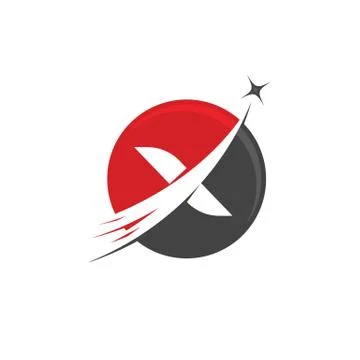 X Letter Logo Template vector icon Stock Illustration