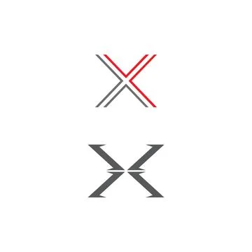 X Letter Logo Template vector icon Illustration