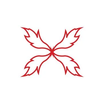 X letter tribal vector concept design Stock Illustration