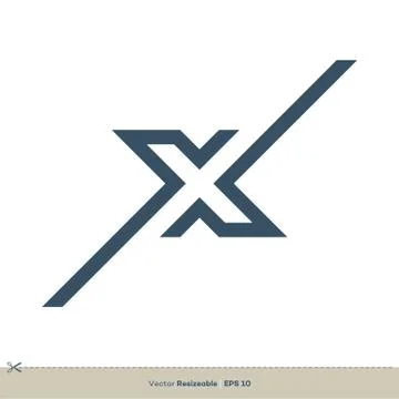 X Letter vector Logo Template Illustration Design. Vector EPS 10. Stock Illustration