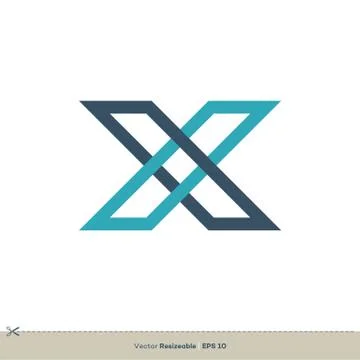 X Letter vector Logo Template Illustration Design. Vector EPS 10. Stock Illustration