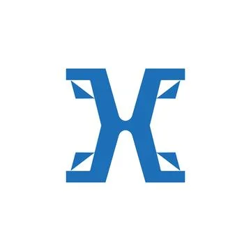 X logo design easy catchy x design unknown icon a4 Stock Illustration