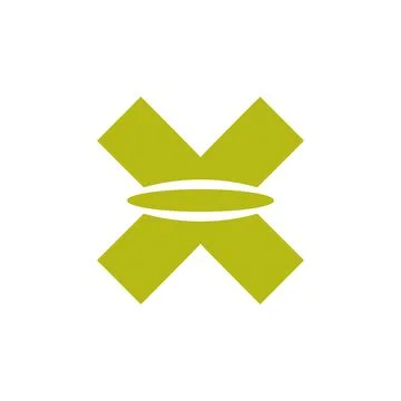X logo design easy catchy x design unknown icon aa2 Stock Illustration