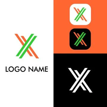 X logo design template. イラスト素材