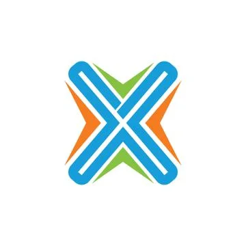 X logo Stock Illustration